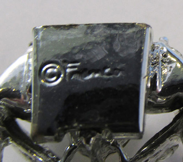 Francois (Coro) Vintage Jewelry 1950s Glamorous Diamante Link Bracelet - Signature