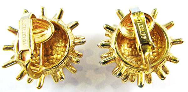 Castlecliff Vintage Jewelry Mid-Century Avant-Garde Pin and Earrings - Signature
