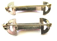 1930s Vintage Jewelry Exceptional Art Deco Pink Diamante Scatter Pins - Back - Thumbnail