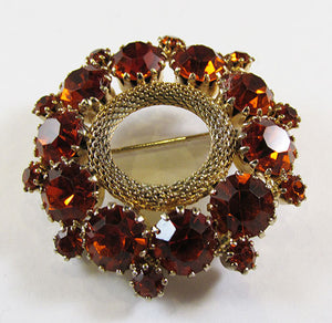 Weiss Vintage 1950s Eye-Catching Mid Century Mesh Circle Pin