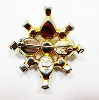 Weiss Vintage 1950 Designer Iridescent Mid-Century Aurora Borealis Pin - Back - Thumbnail