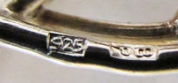 UCO Vintage 1980s Contemporary Style Sterling and Amber Pin - Thumbnail