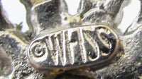 Weiss Signed Vintage Designer Jewelry - Mid-Century Diamante Dome Pin