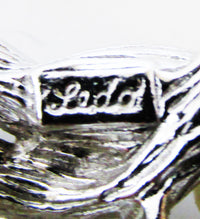 Ledo (Policini) 1950s Mid-Century Designer Diamante and Pearl Pin - Signature - Thumbnail