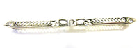 Antique/Vintage Jewelry 1910s Edwardian RhinestioneSterling Bar Pin - Front - Thumbnail