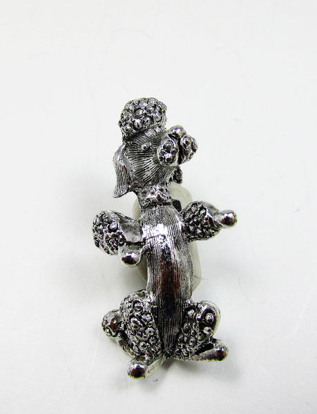 Gerry's 1960s Vintage Adorable Poodle Pin Sporting a Lion Cut - Front