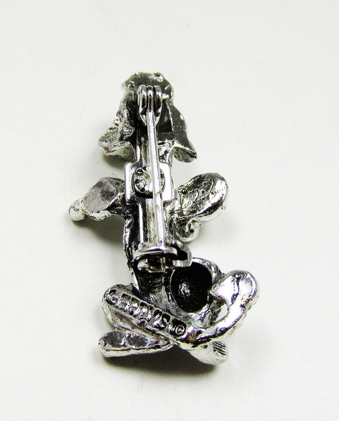 Gerry's 1960s Vintage Adorable Poodle Pin Sporting a Lion Cut - Back