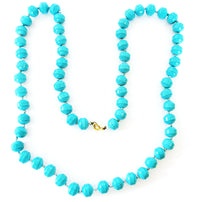 Vintage 1950s Jewelry Lovely Mid-Century Double Strand Pearl Necklace - Front - Thumbnail