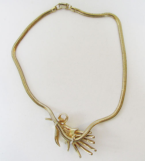 CoroCraft Pegasus Mark Vintage Exquisite 1950s Slider Necklace