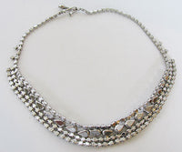 Vintage Mid Century 1950s Exquisite Rhinestone Statement Necklace - Thumbnail