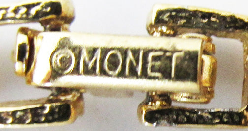 Monet Vintage Gorgeous Retro Minimalist Abstract Link Necklace