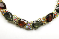 1950s Vintage Jewelry Dramatic Mid-Century Iridescent Bracelet