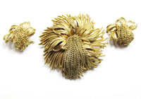 Har Designer Vintage 1950s Bold Avant-Garde Pin and Earrings
