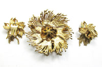 Har Designer Vintage 1950s Bold Avant-Garde Pin and Earrings