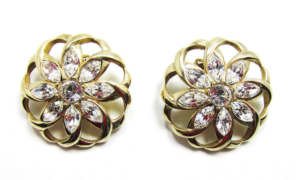 Jewelry Hattie Carnegie Vintage 1950s Designer Earrings - Front