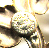 Jewelry Vintage 1940s Barclay Designer Rhinestone Gold Filled Pin - Signature - Thumbnail