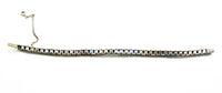Rare Walter Lampl Vintage Jewelry 1940s Art Deco Diamante Bracelet - Back - Thumbnail