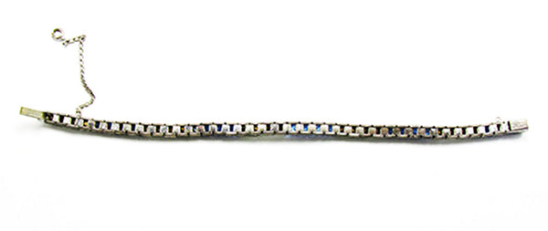 Rare Walter Lampl Vintage Jewelry 1940s Art Deco Diamante Bracelet - Back