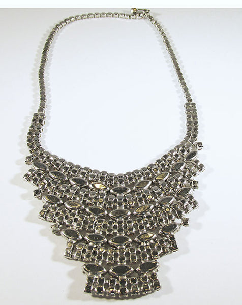 Vintage Mid Century 1950s Glamorous Bib Necklace