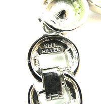 Nolan Miller 1980s Vintage Contemporary Style Diamante Necklace - Signature - Thumbnail