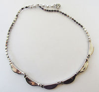 Vintage 1950s Superb Signed Amethyst Rhinestone Necklace - Thumbnail