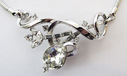 Trifari Vintage 1950s Mid Century Stunning Statement Necklace