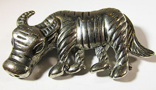 Vintage 1970s Whimsical Retro Figural Water Buffalo Pin