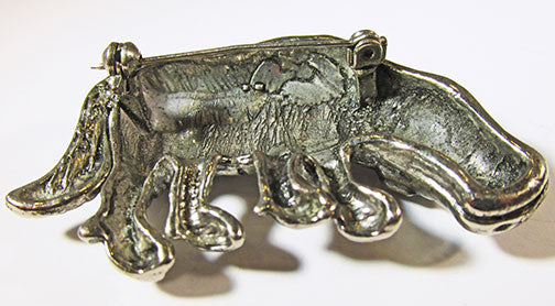 Vintage 1970s Whimsical Retro Figural Water Buffalo Pin