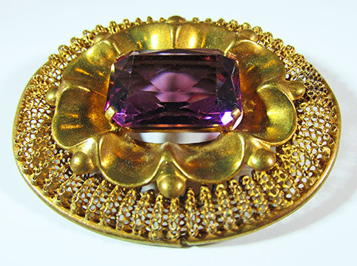 Czechoslovakia Vintage Dramatic Retro 1920s Art Deco Pin