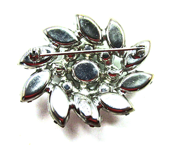 Vintage 1950s Weiss Designer Jewelry - Mid-Century Rhinestone Pin - Back