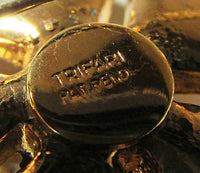 Trifari Vintage 1950s Mid Century Distinctive Rhinestone Floral Pin - Thumbnail