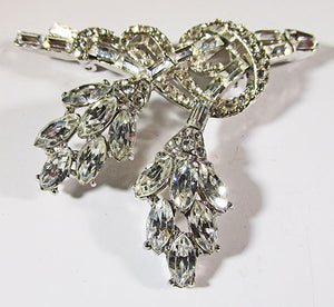 Vintage Retro 1940s Amazing Book Piece Floral Bouquet Pin