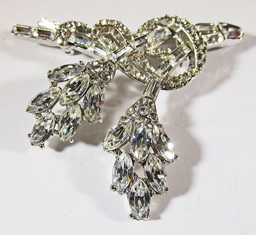 Vintage Retro 1940s Amazing Book Piece Floral Bouquet Pin