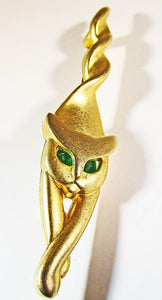 AJC Vintage Retro Adorable Contemporary Style Figural Cat Pin