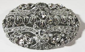 Vintage Retro 1930s Dazzling Rhinestone Art Deco Pin