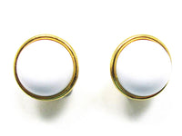 Signed Monet 1960s Designer Cabochon Pin and Earrings Set - Earrings - Thumbnail