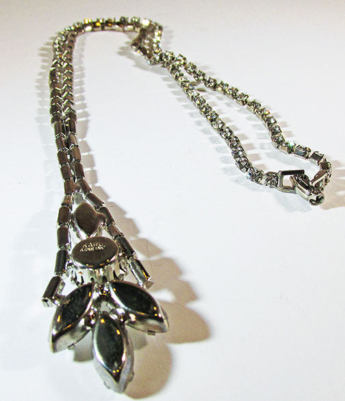 Karu Arke Vintage Gorgeous 1950s Rhinestone Drop Necklace