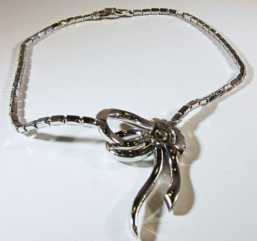 Mazer Vintage 1950s Mid-Century Exquisite Drop Ribbon Necklace