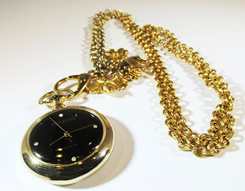 Joan Rivers Vintage Retro Contemporary Style Quartz Pendant Watch