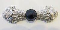 Hattie Carnegie Vintage Rare 1940s Exquisite Geometric Sterling Pin - Thumbnail