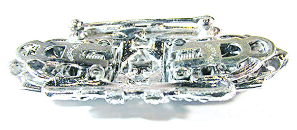 Coro 1930s Vintage Designer Jewelry Stunning Art Deco Diamante Duette - Back