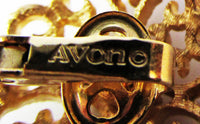 Avon 1960s Mid-Century Wardrobe Friendly Gold Tone Filigree Set - Signature - Thumbnail
