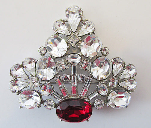 Vintage Mid Century 1950s Statement Floral Bouquet Pin