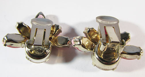 Vintage Mid Century 1950s Distinctive Art Glass Earrings