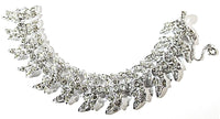 Sarah Coventry Vintage 1950s Clear Rhinestone Bracelet and Earrings - Bracelet - Thumbnail