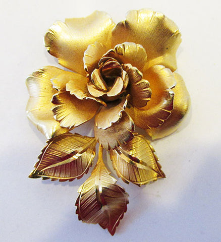 Amazing Vintage Mid Century 1950s Collectible Rose Pin