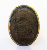 Antique/Vintage 1800s Human Hair Pin - Thumbnail