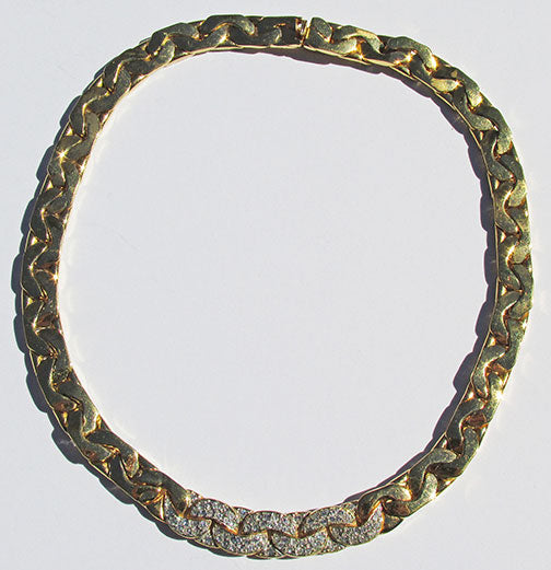 Ciner Vintage Extraordinary Retro Minimalist Link Necklace