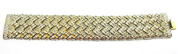 Nolan Miller Vintage Jewelry Contemporary Style Diamante Gold Bracelet - Front