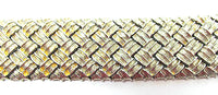 Nolan Miller Vintage Jewelry Contemporary Style Diamante Gold Bracelet - Close Up - Thumbnail